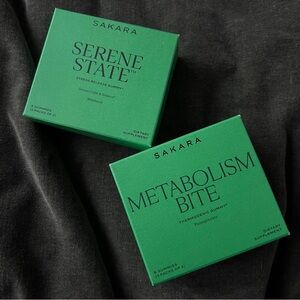 Sakara Serene State stress release and Metabolism Bite thermogenic